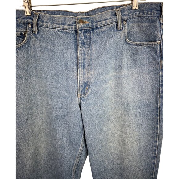 Lands' End Square Rigger Mens Size 42 x 29 Straight Fit Jeans Denim Blue - Picture 3 of 9